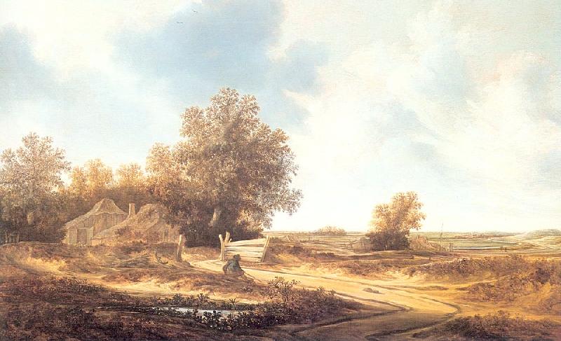 Moscher, Jacob van Dune Landscape with Farmhouse Spain oil painting art